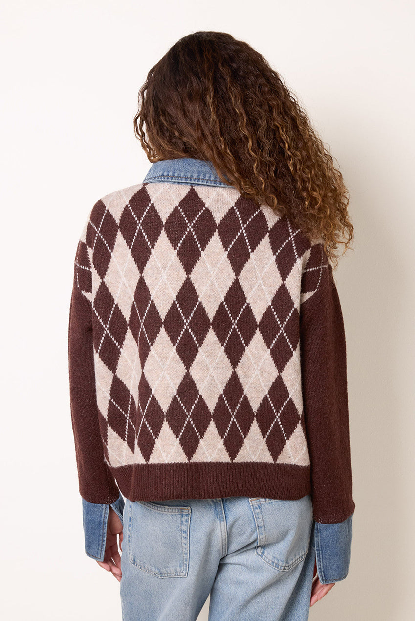 Argyle Knit Polo Jumper BV261541030