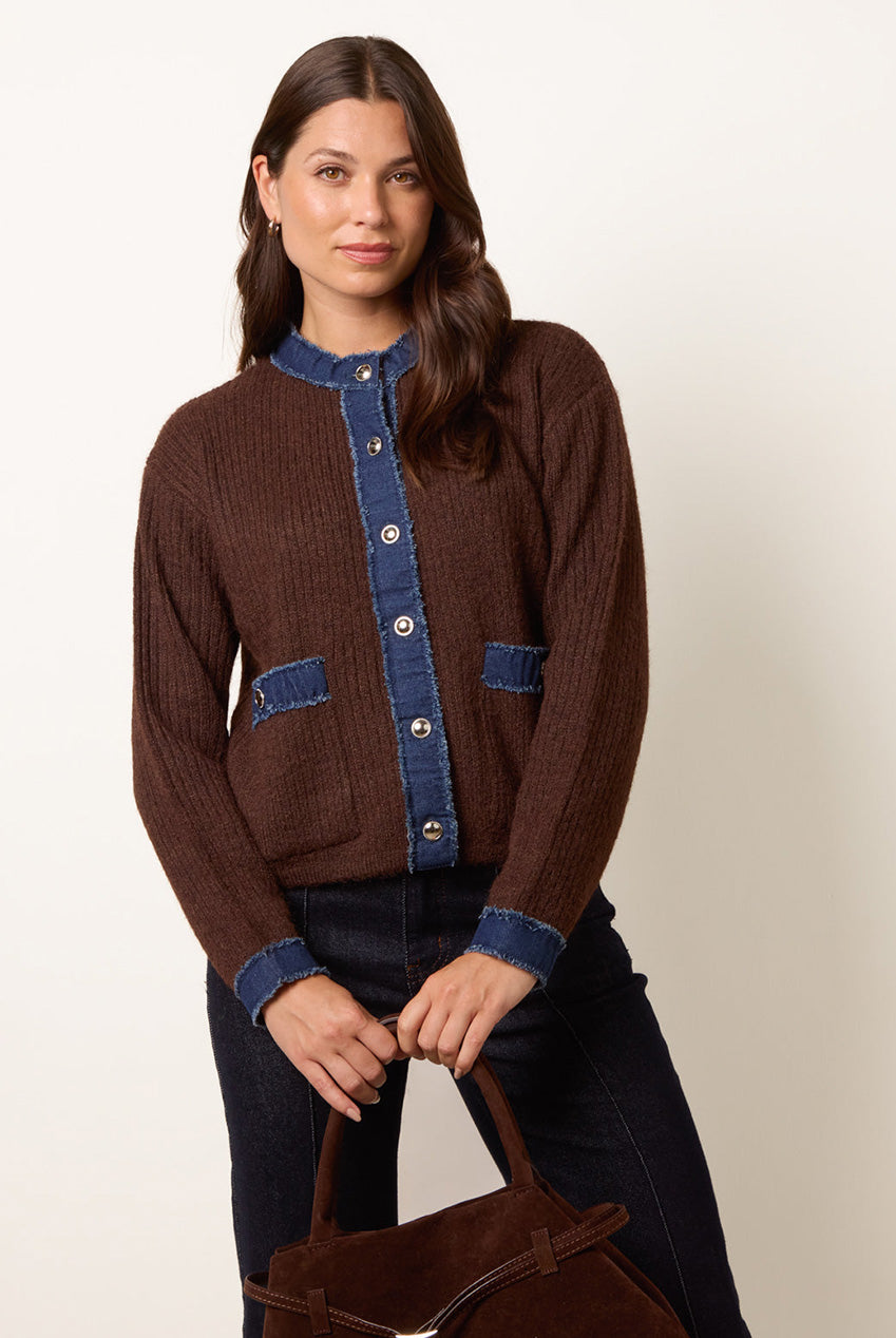 Denim Mix Cardigan BV261544030