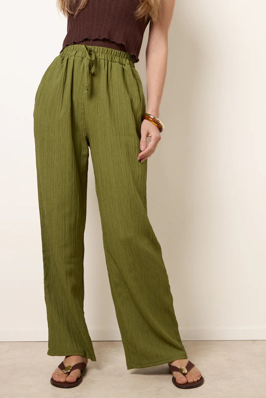 Drawstring Wide Leg Trousers BV269223056