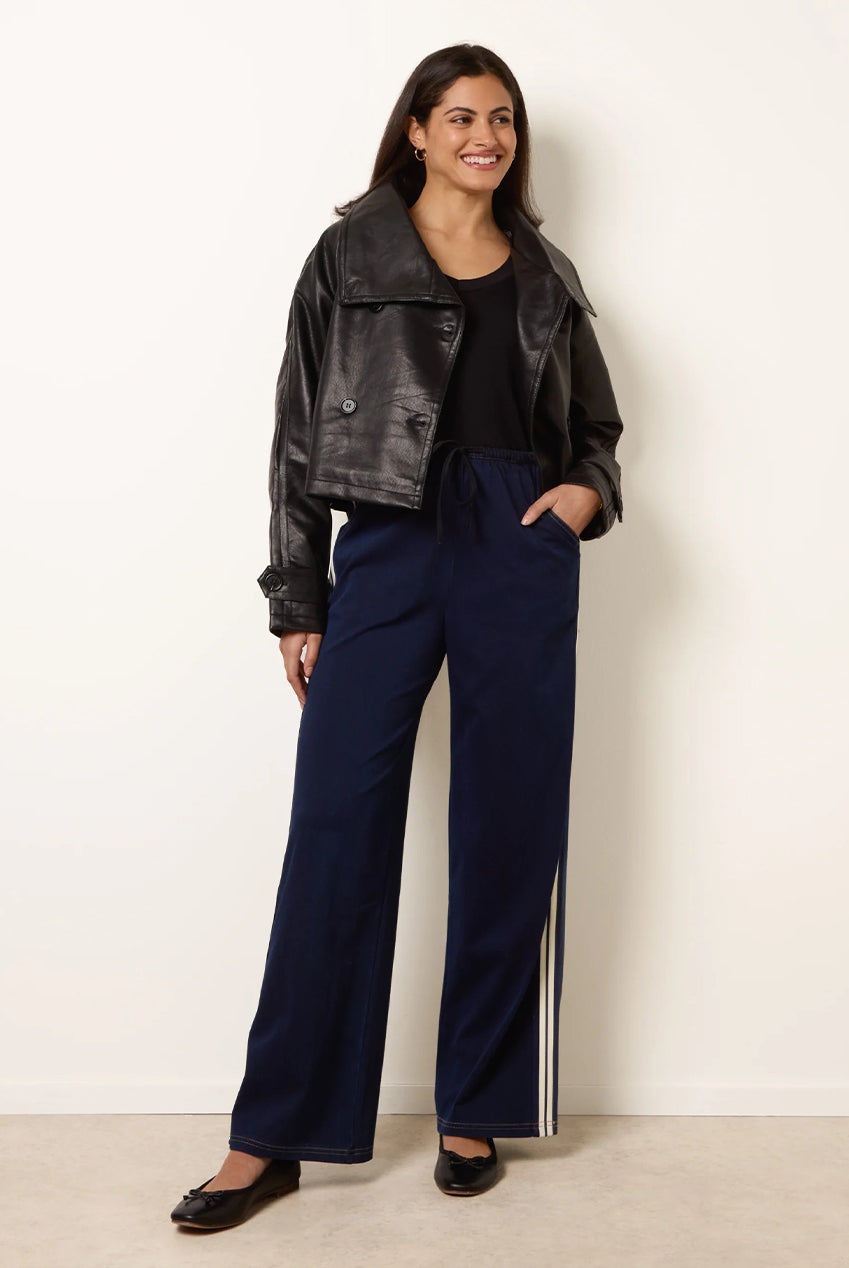 Stripe Trousers With Elasticated Waist BV269247322
