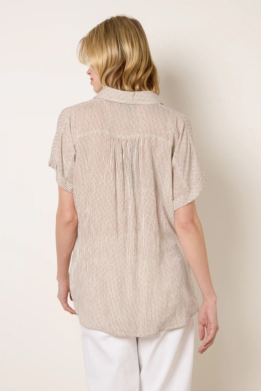 Stripe Button Front Shirt BV269427052