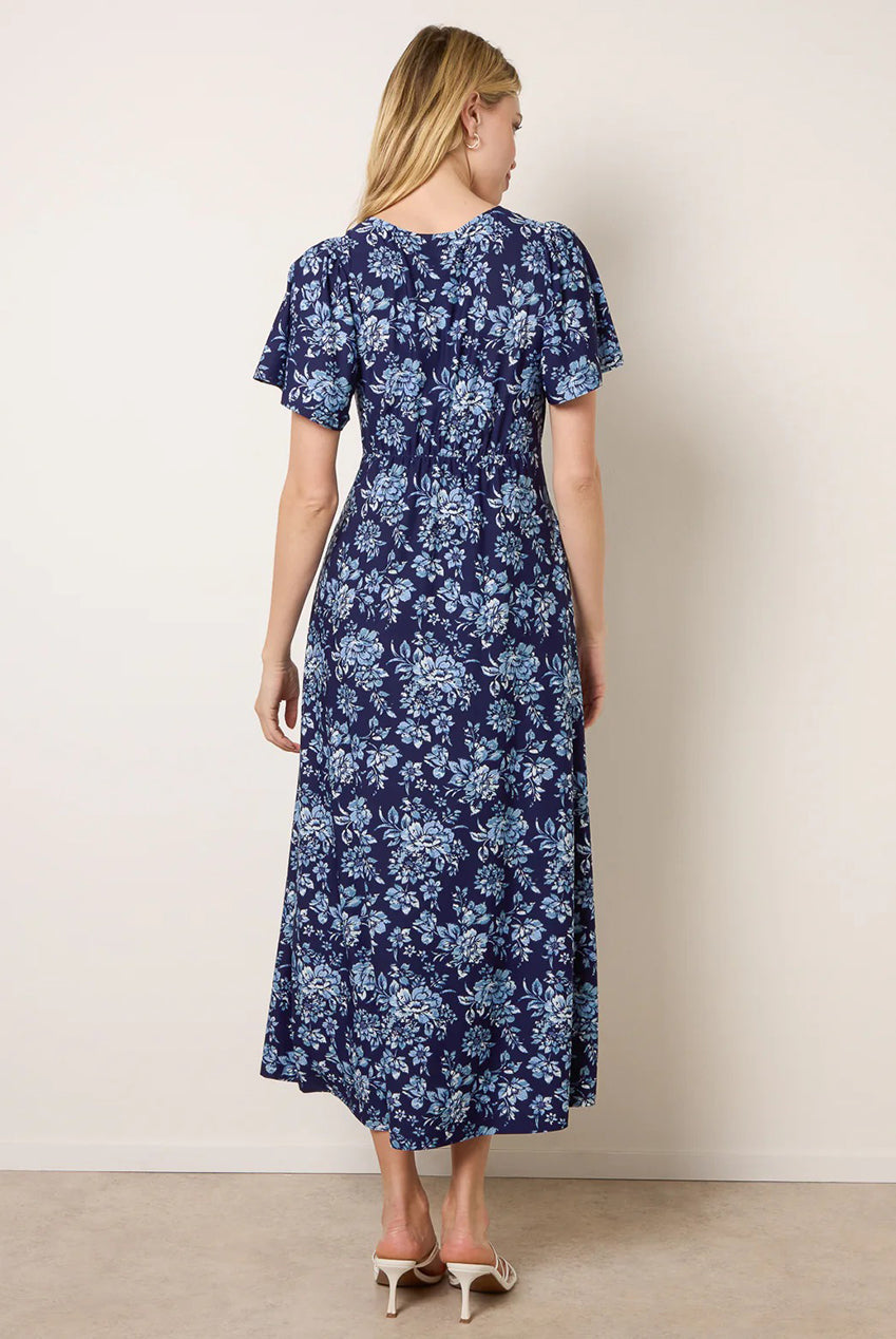 Floral Button Through Midi Dress BV269833002