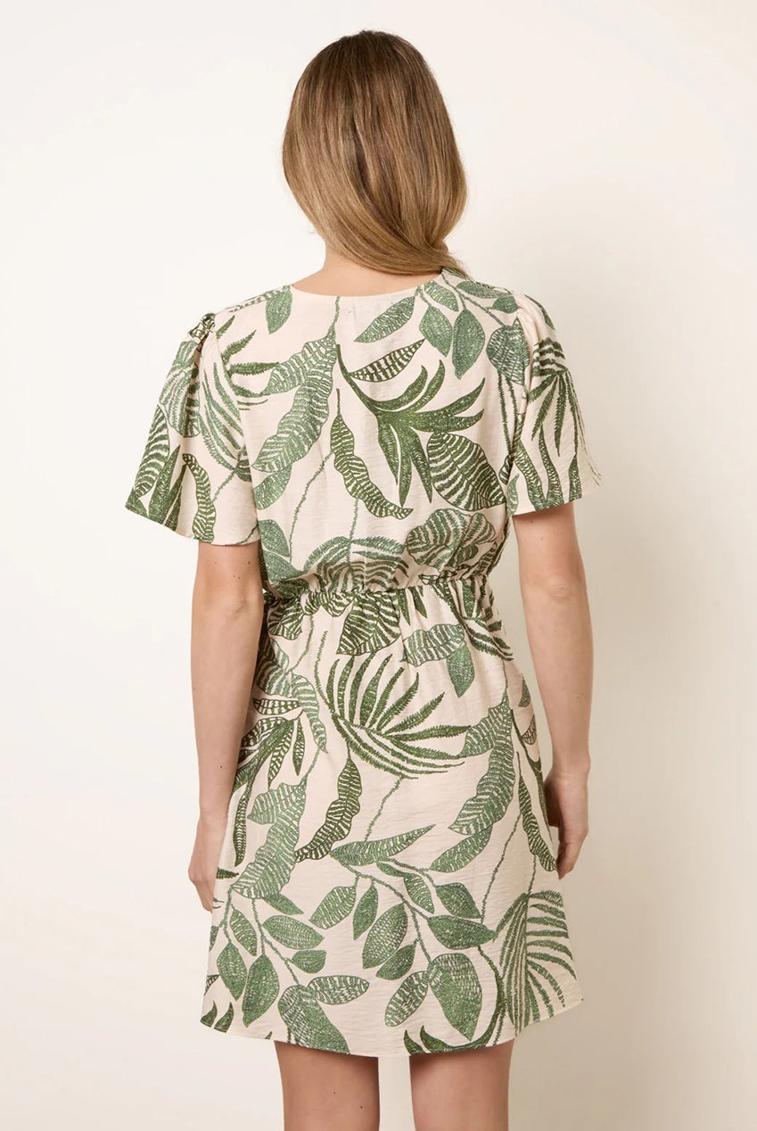 Wrap Front Sarong Mini Dress BV269847023