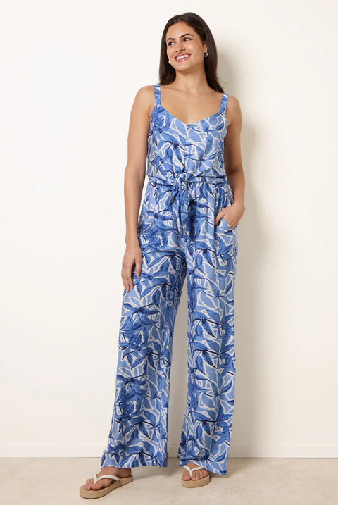 Tie Front Jumpsuit by Blue Vanilla