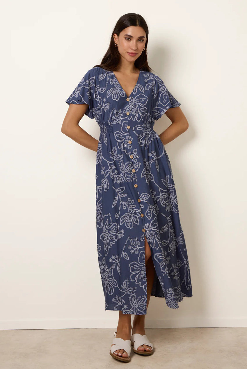 Button Front Midi Dress BV269863018