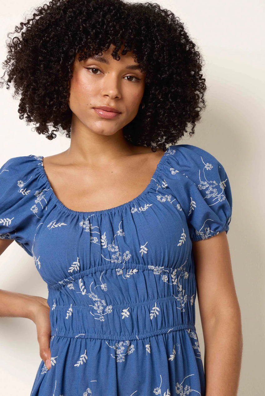 Embroidery Milkmaid Midi Dress BV269872018
