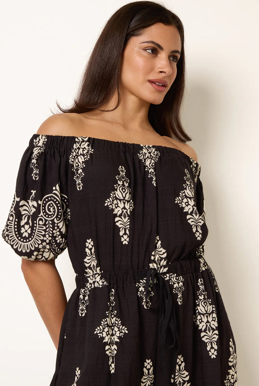 Printed Off Shoulder Jumpsuit BV269907003