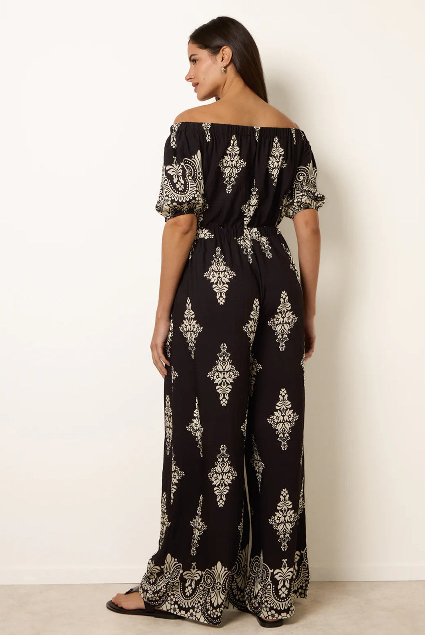 Printed Off Shoulder Jumpsuit BV269907003