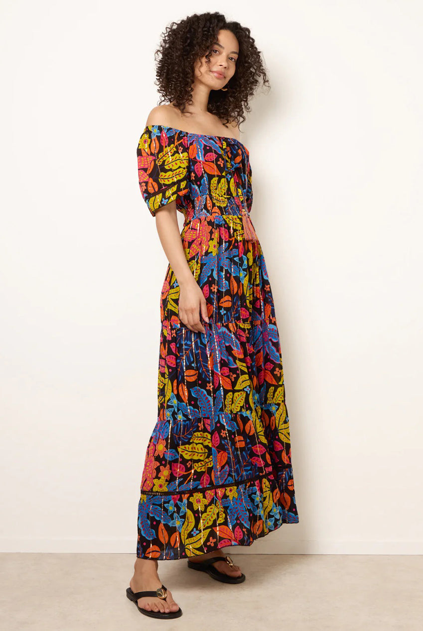 Bardot Tassel Tie Tiered Maxi Dress BV269939003