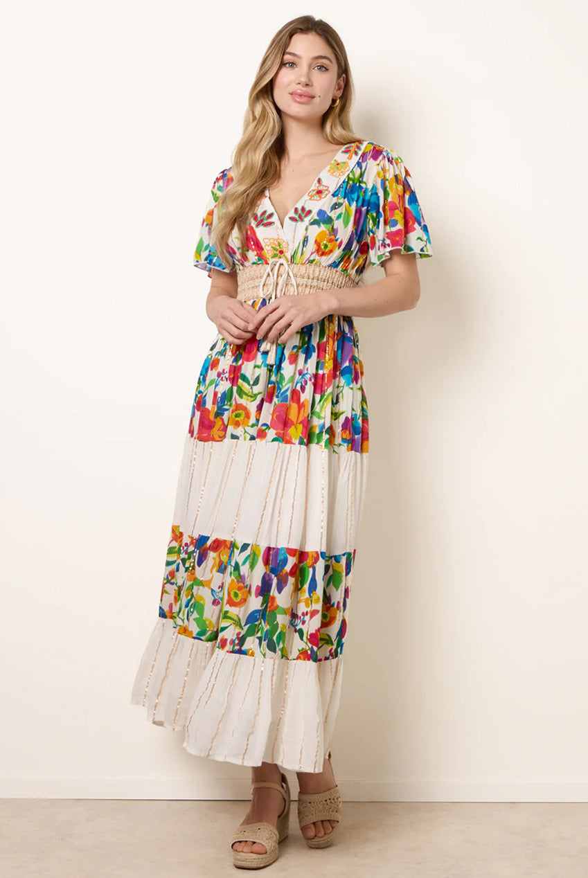Bright Print Tiered Dress BV269940063
