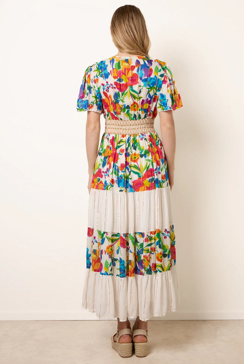 Bright Print Tiered Dress BV269940063