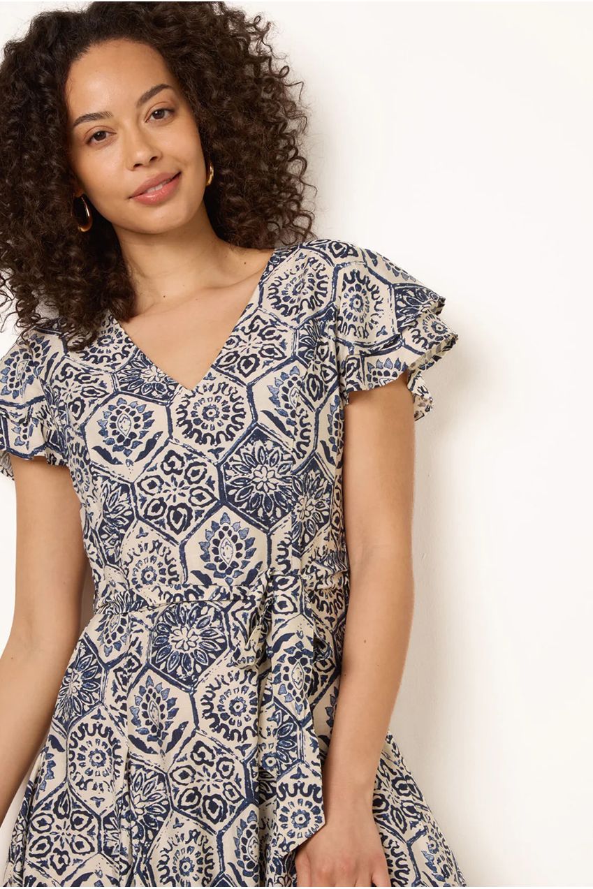 V Neck Godet Dress BV269988008