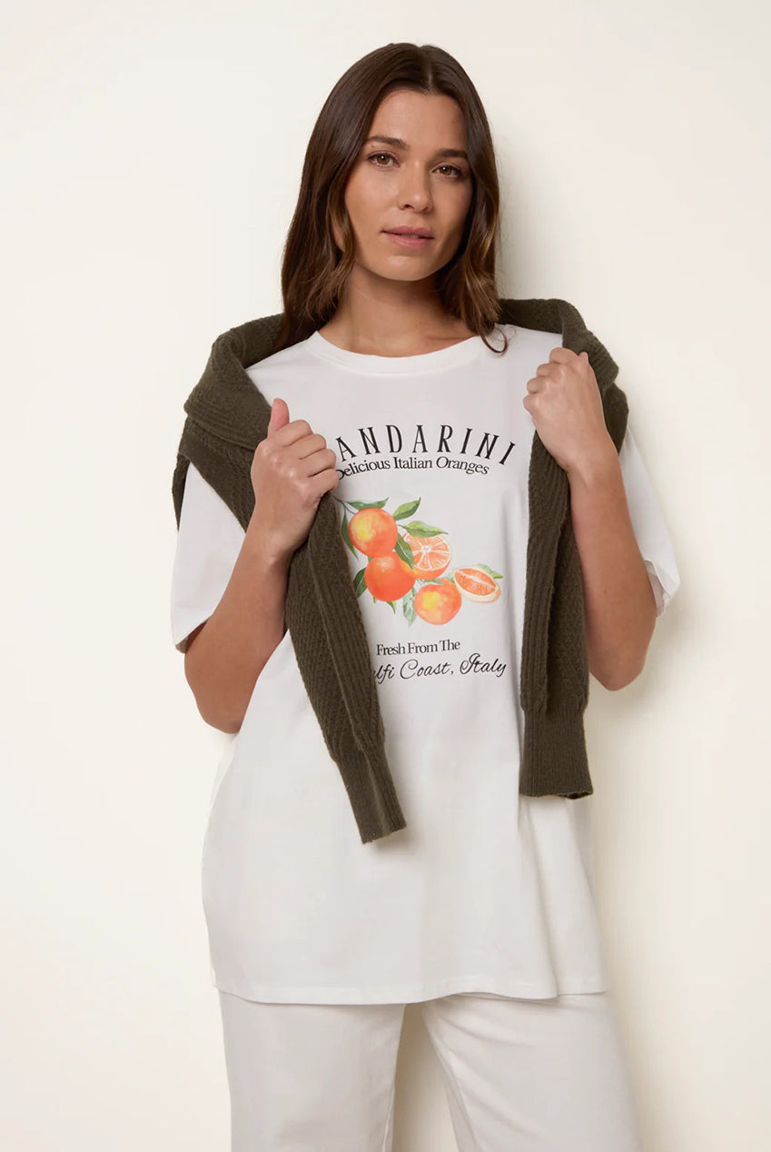 Mandarini Graphic Print Crew-Neck T-shirt BV3831014