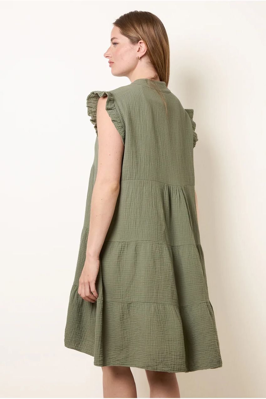 Cheesecloth Frill Sleeve Tunic BV6273IT056