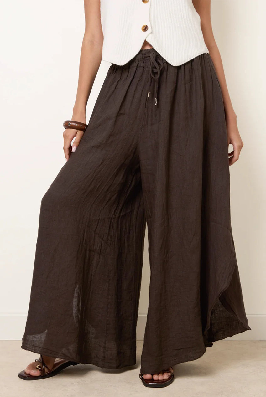Extreme Wide Leg Linen Trousers BV6552IT030