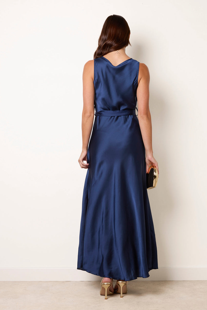 Satin Cowl Neck Dress BV6810IT008
