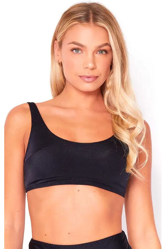 Bikini Crop Top In Black BTBT