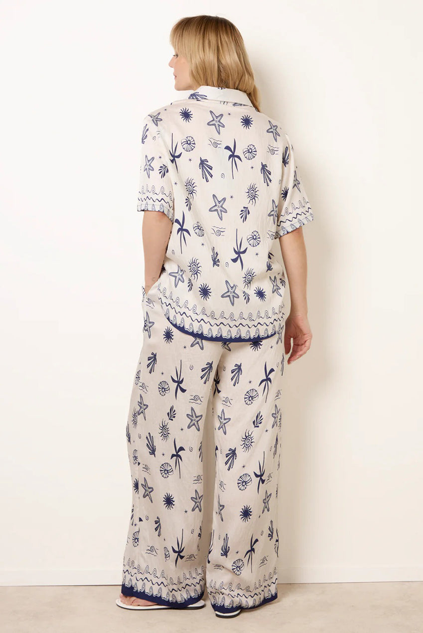 Co-Ord Set With Marine-Inspired Print CC2650BV008