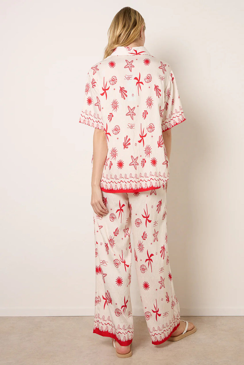 Co-Ord Set With Marine-Inspired Print CC2650BV035