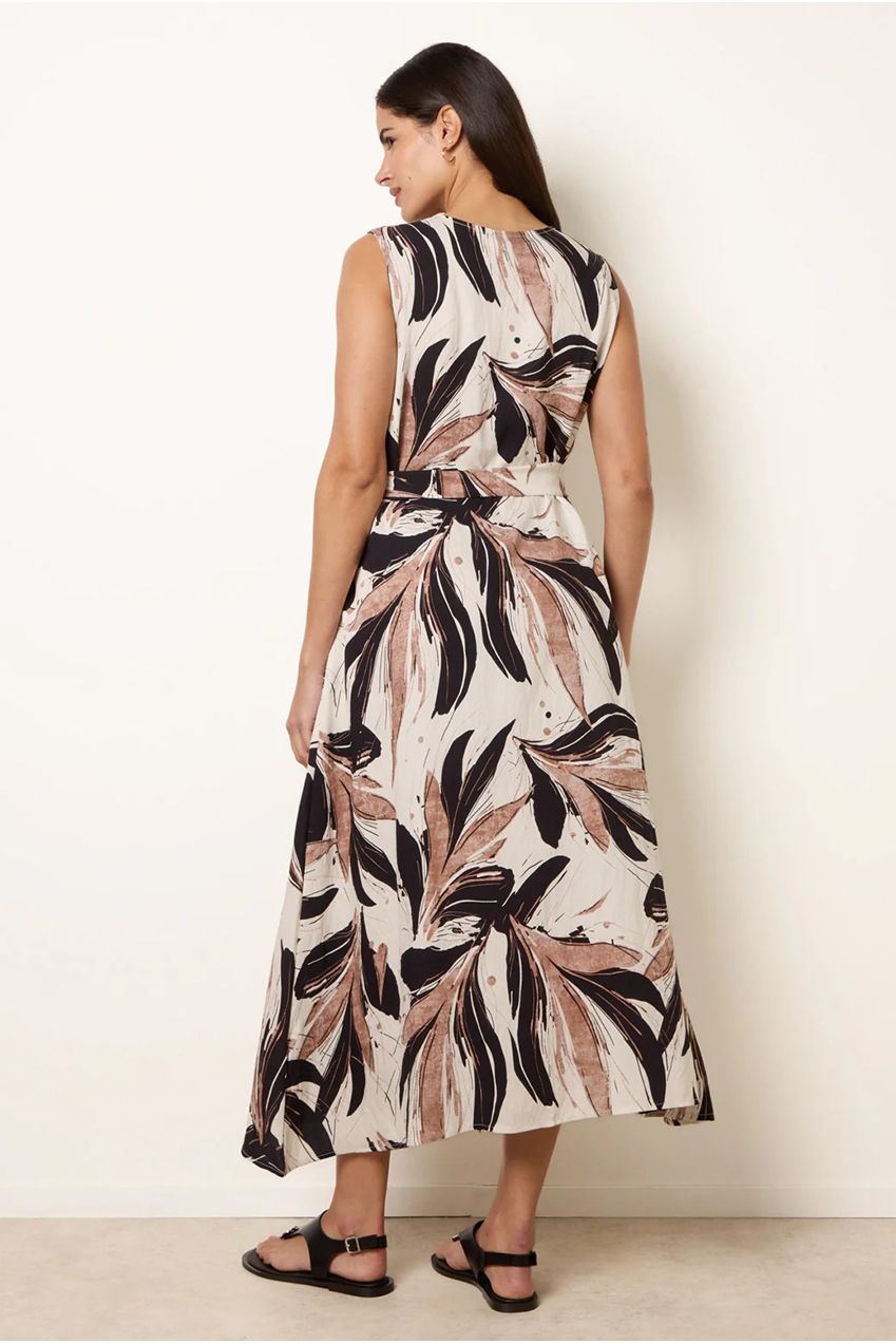 Leaf Print Dress CC2718BV003