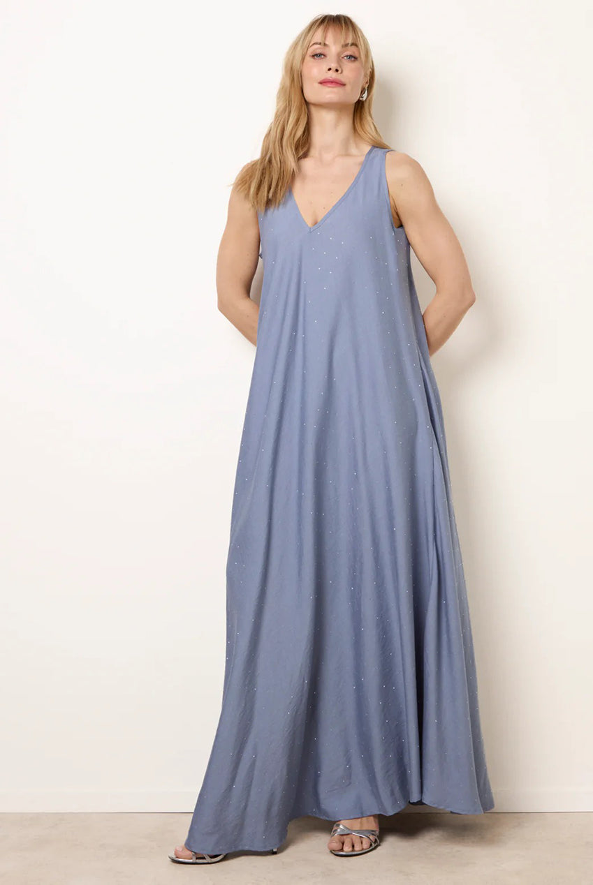Diamante V Neck Dress CC2722BV018