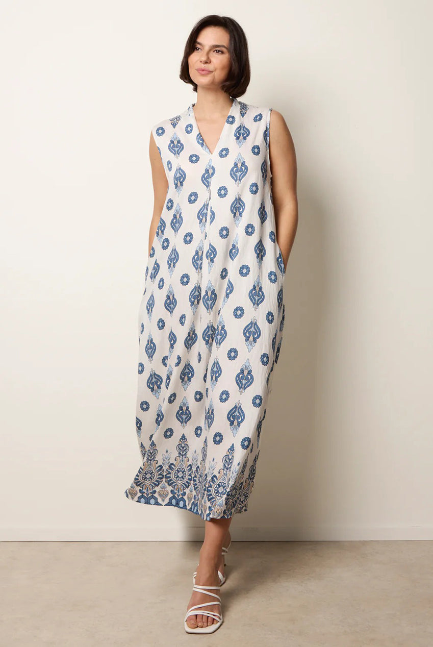 Floral Print A Line Dress CC2740BV008