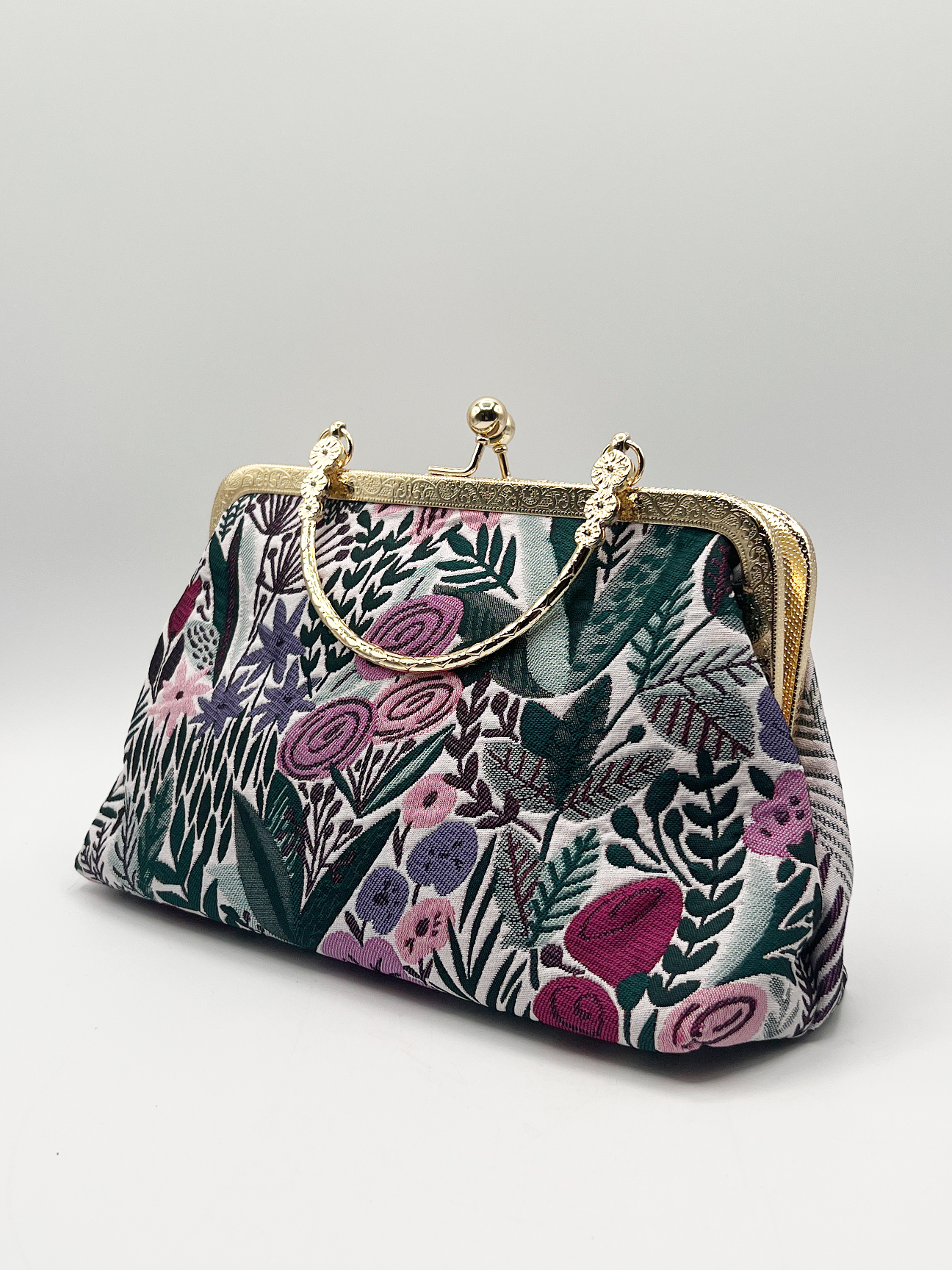 Floral Embroidered Clutch Bag HB324301