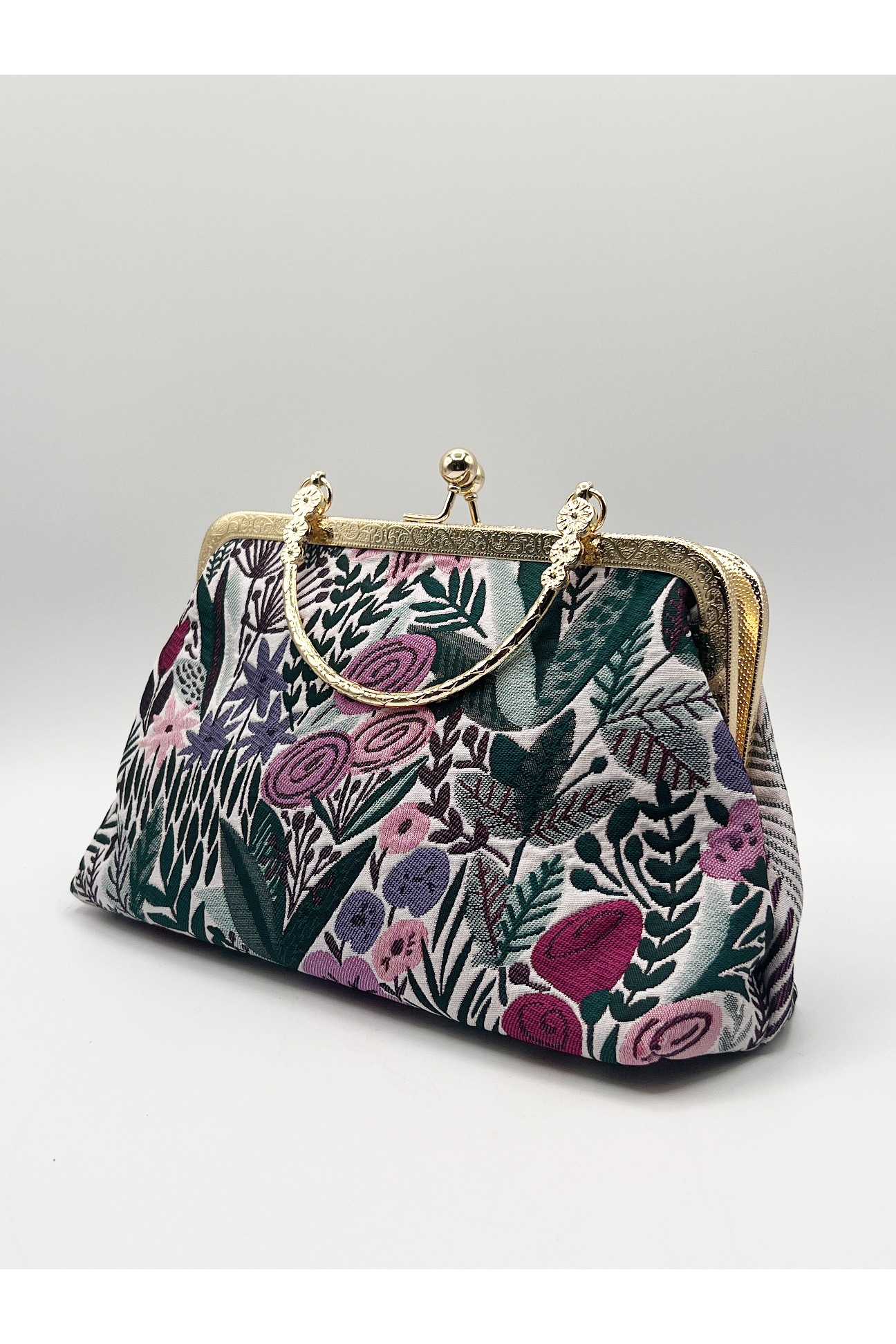 Floral Embroidered Clutch Bag HB324301