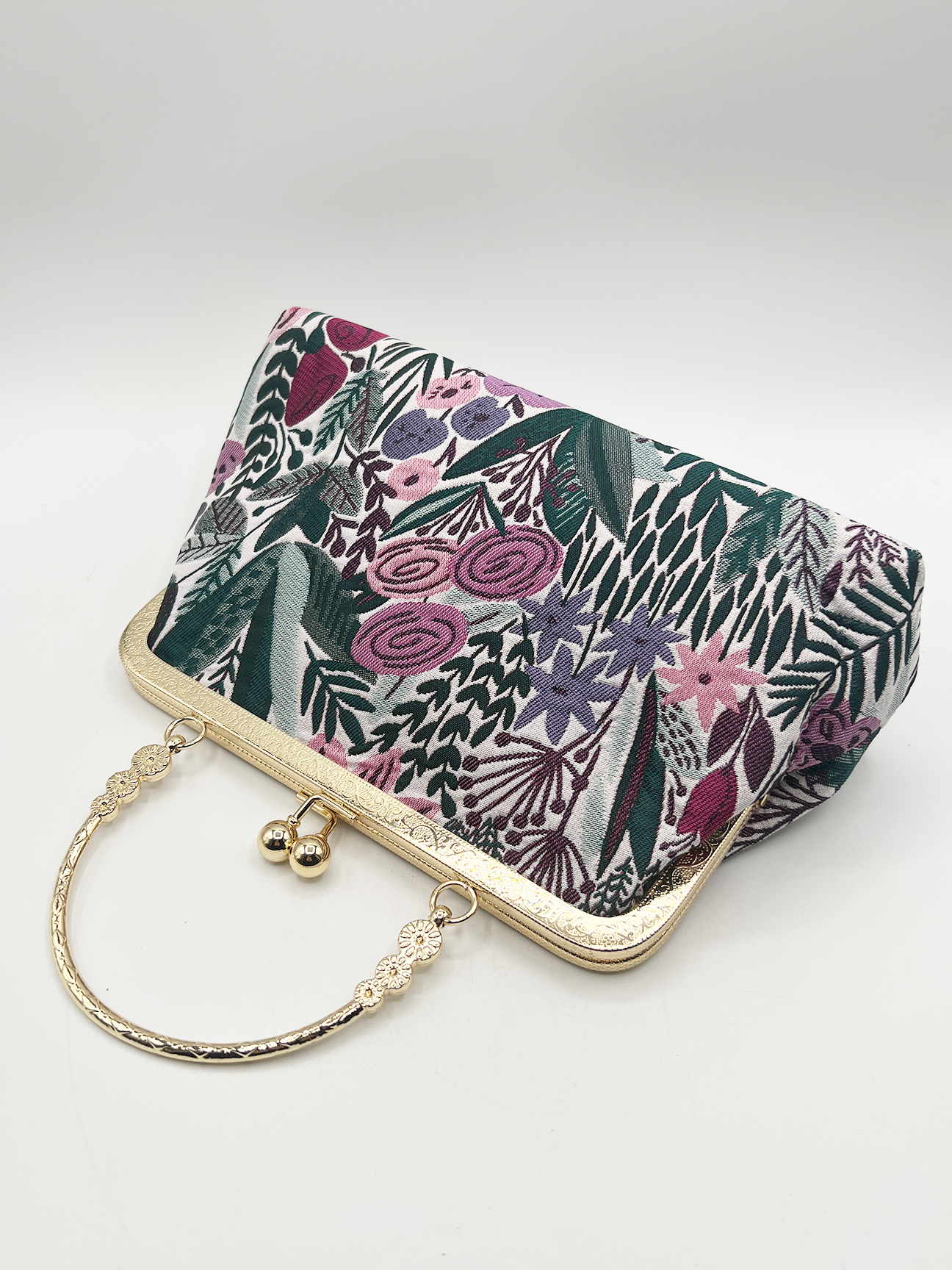 Floral Embroidered Clutch Bag HB324301