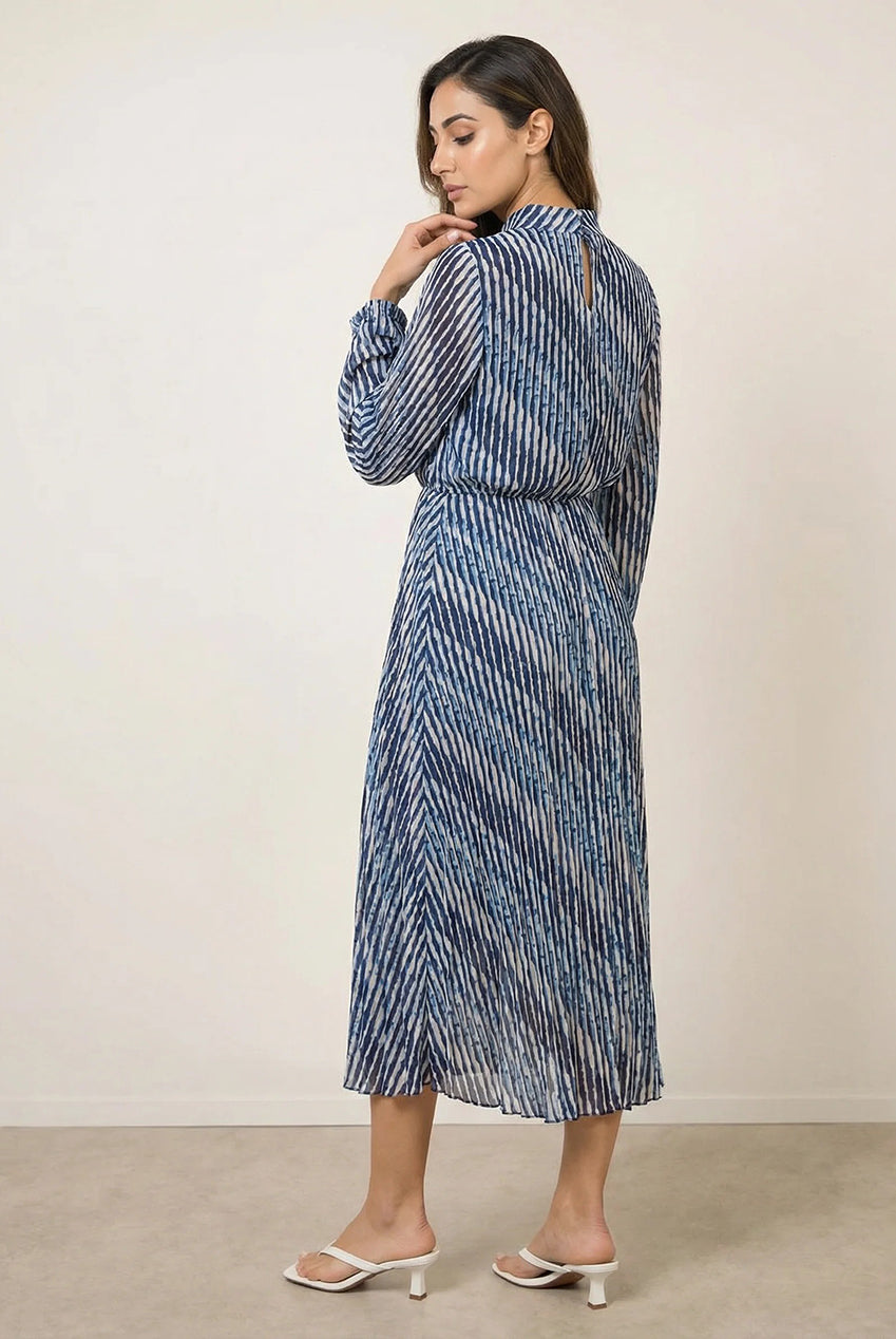 High Neck Bubble Print Dress BV5958IT008