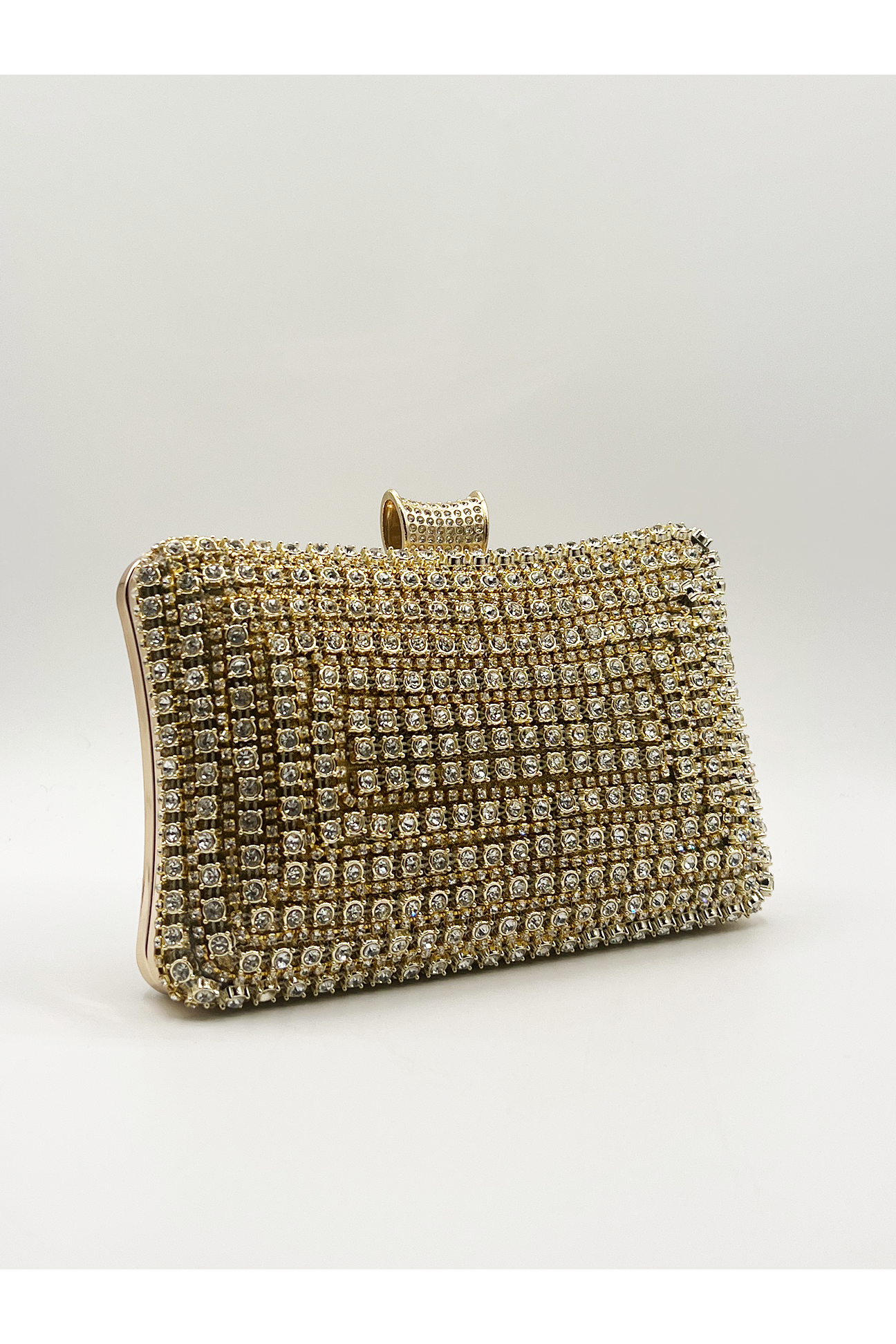 Gold Diamante Clutch Bag HB323224