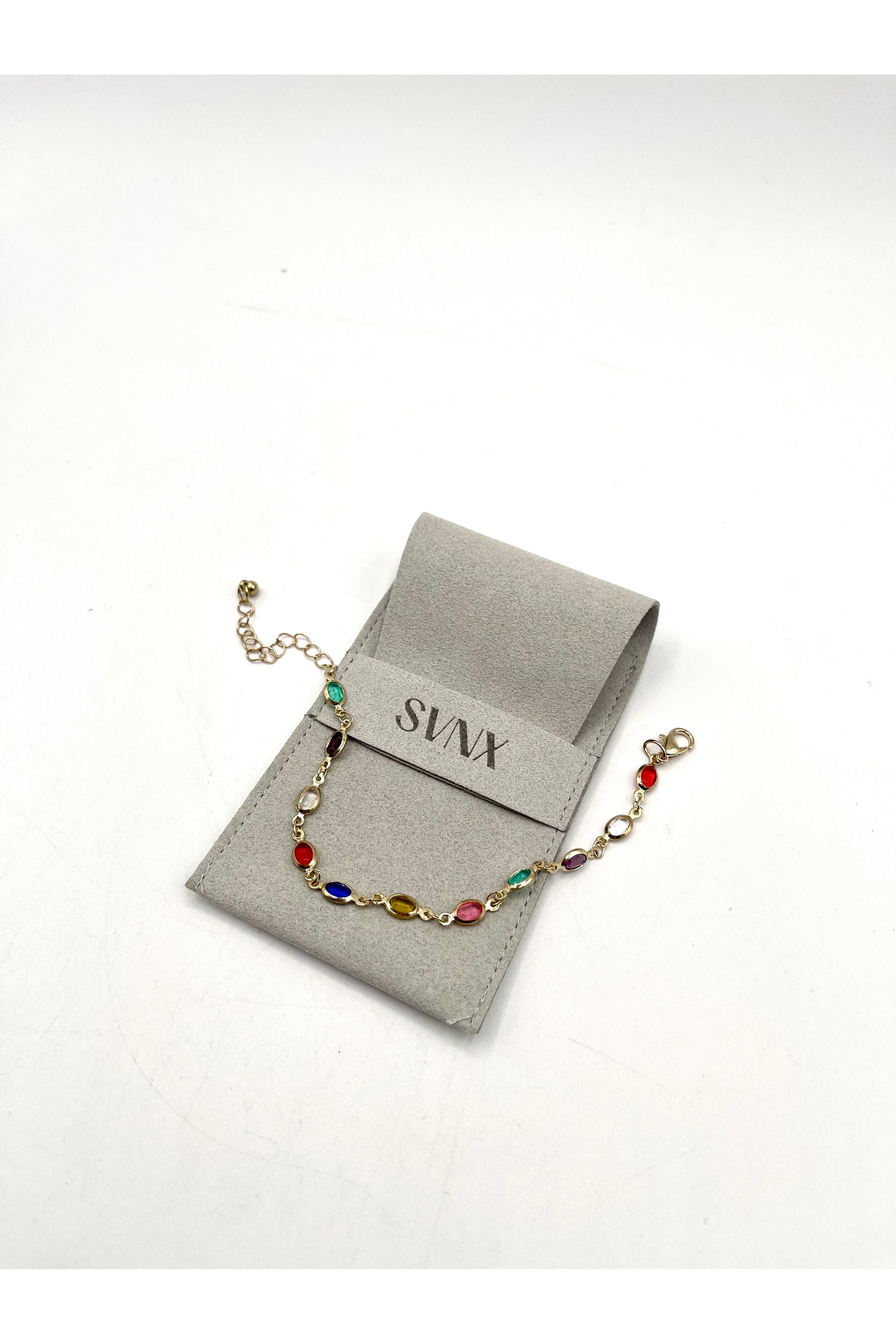 Multicolour Oval Chain Bracelet JE402001