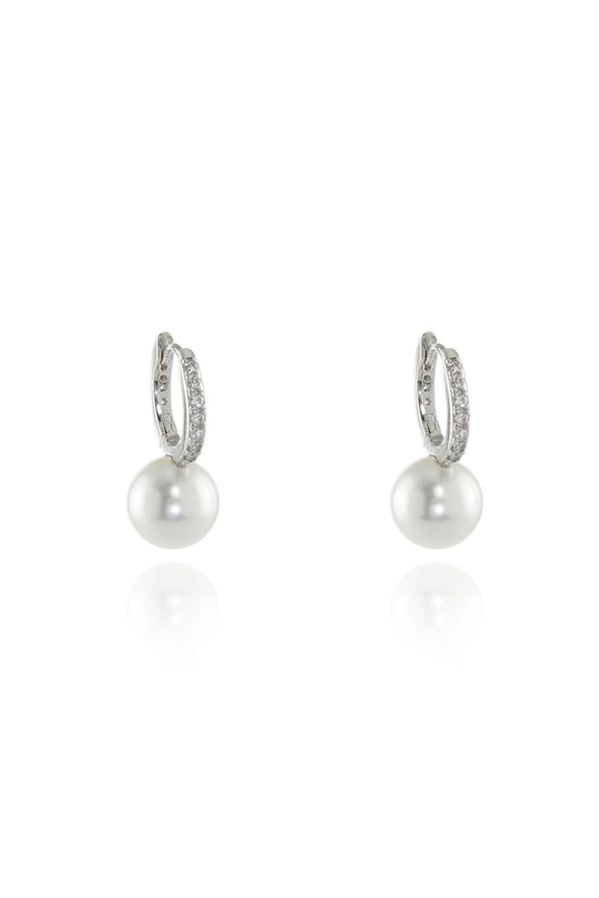 Persia 10mm Pearl Silver Hoop 413390R300