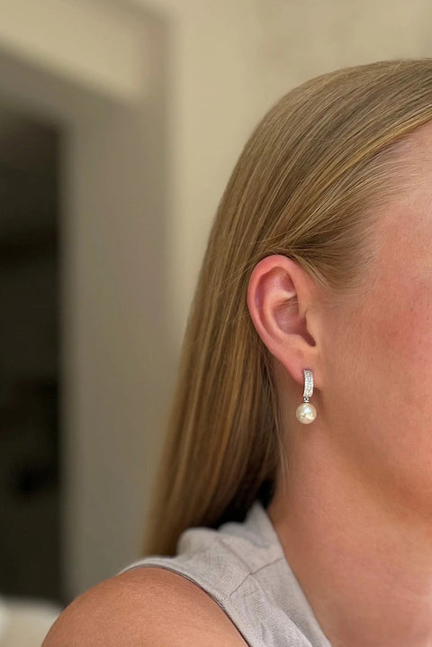 Kiku Silver Earrings by Cachet London