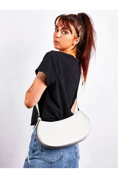Saddle Bag In Off White by SVNX