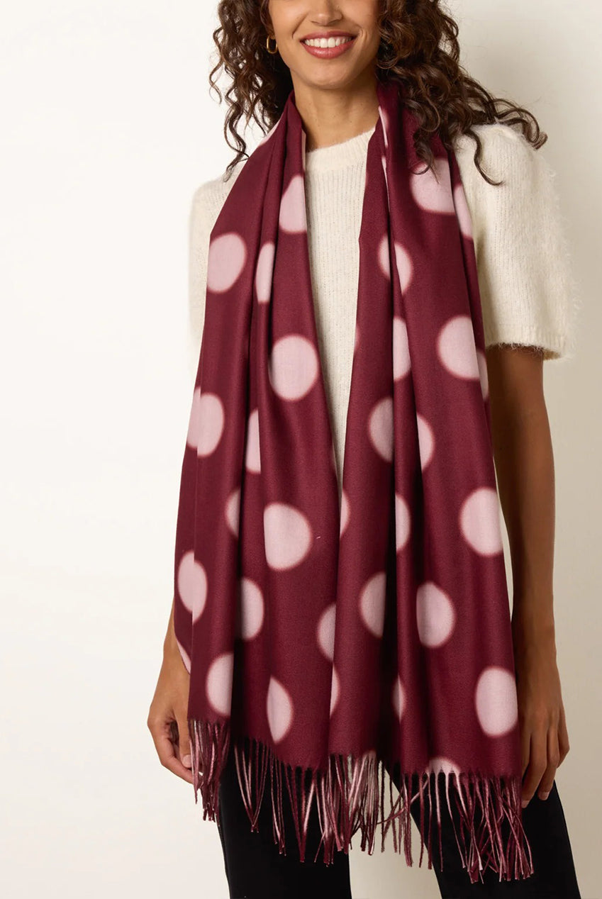 Polka Dot Pattern Scarf NB261515034