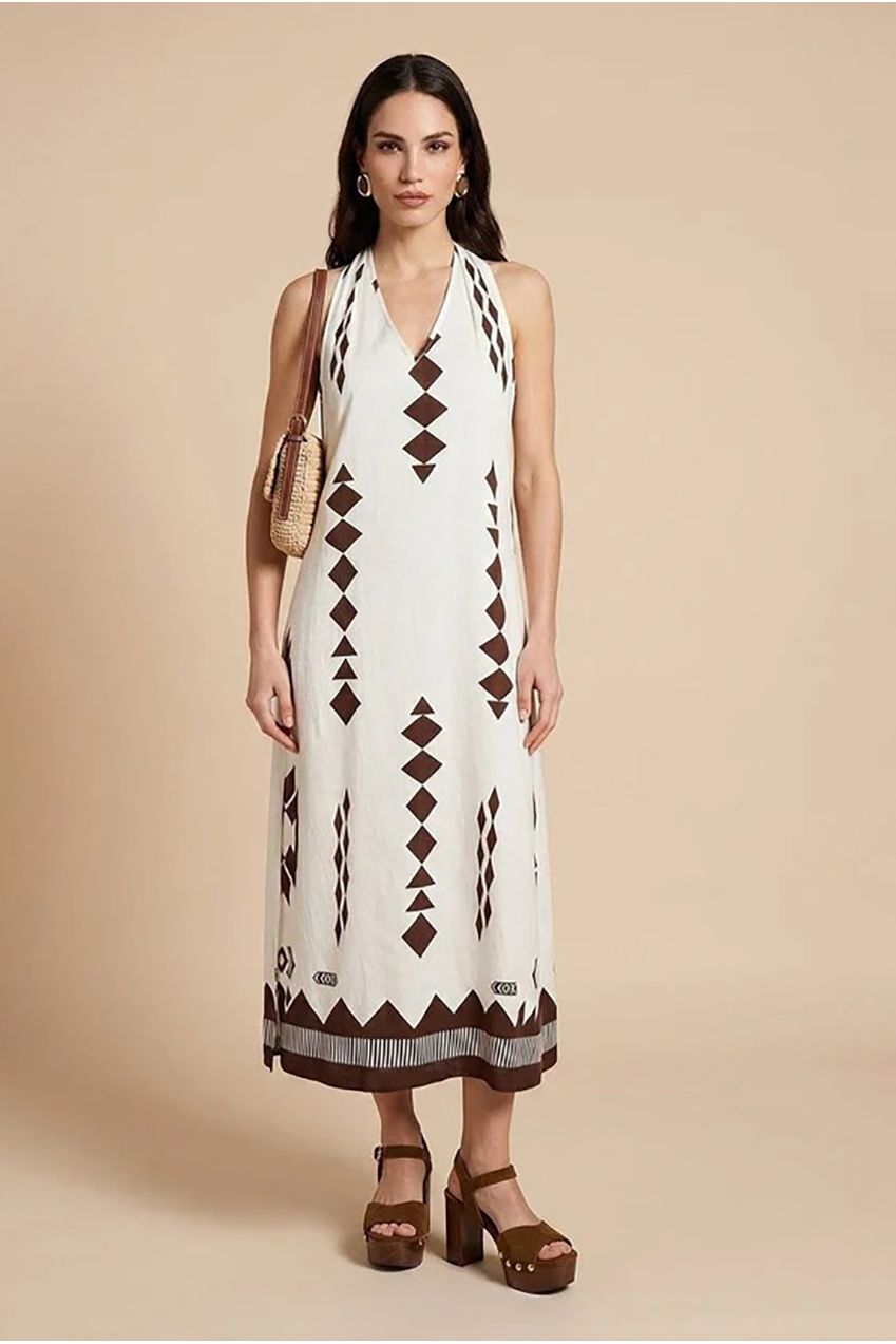 Patterned Maxi Dress 40DRS38712