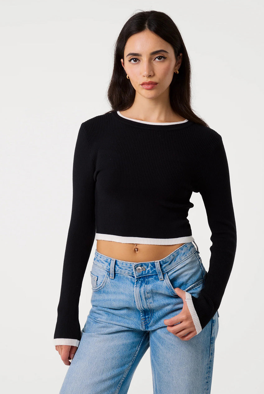 Contrast Knitted Jumper PV3764031