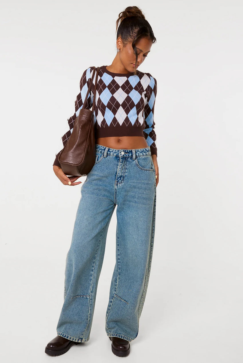 Argyle Diamond Check Jumper PV3980030