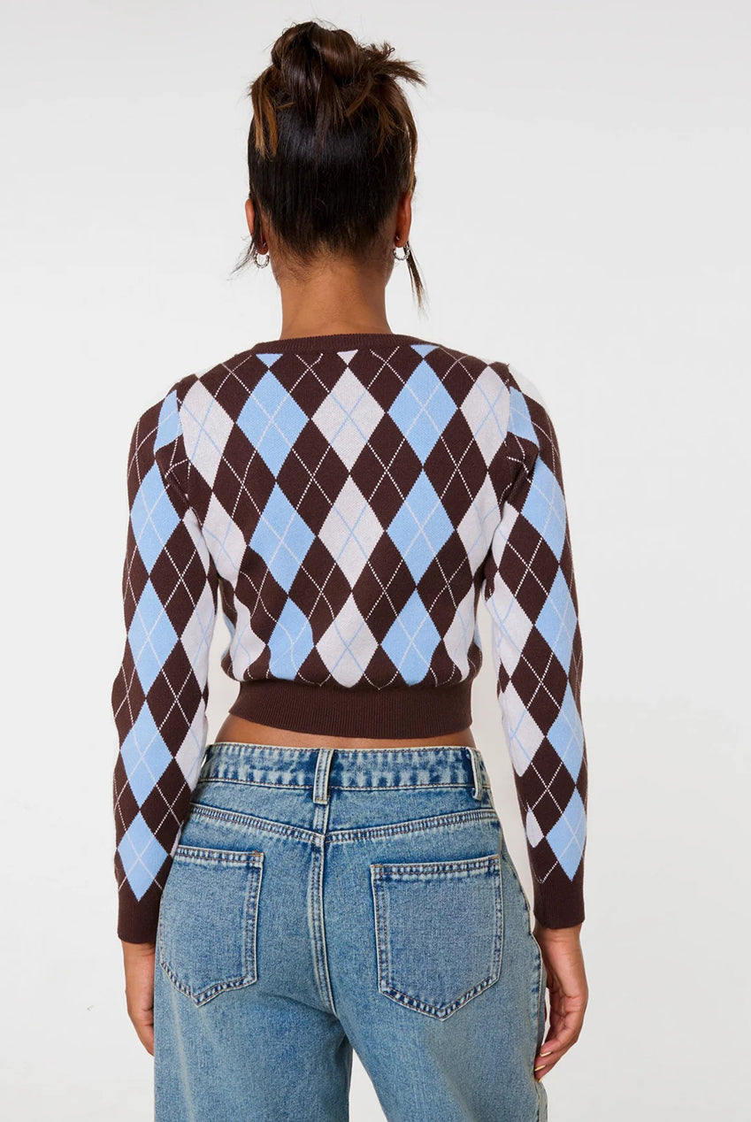Argyle Diamond Check Jumper PV3980030
