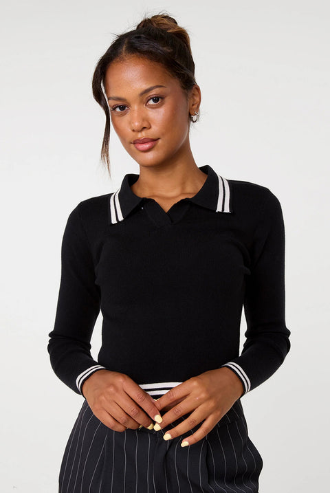 Contrast Knitted Jumper by Pink Vanilla
