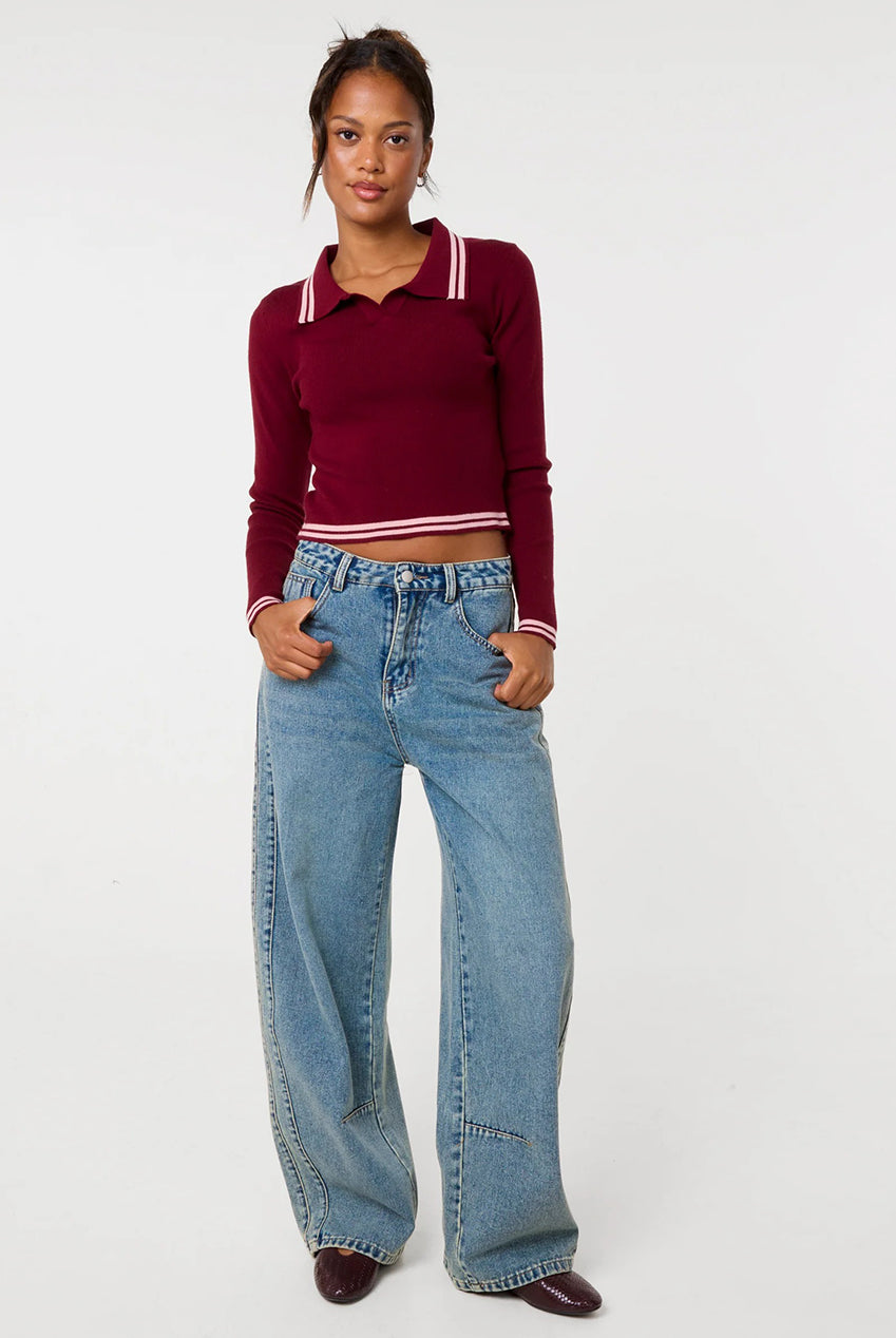 Contrast Knitted Jumper PV3983471