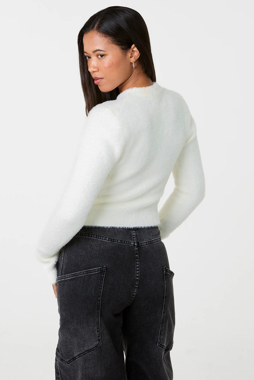 Fluffy Knit Cropped Jumper PV4096014
