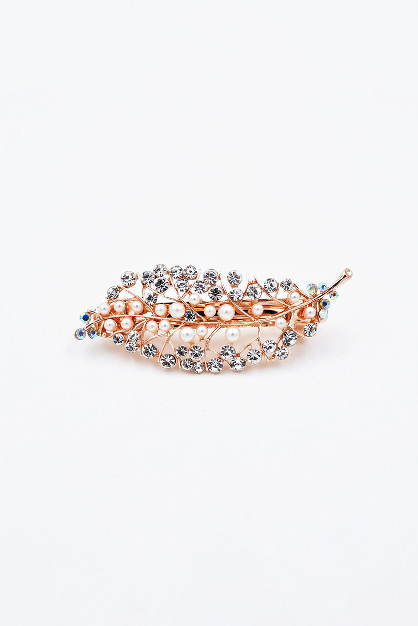 Rose Gold Pearl Hair Clip 5060801174169