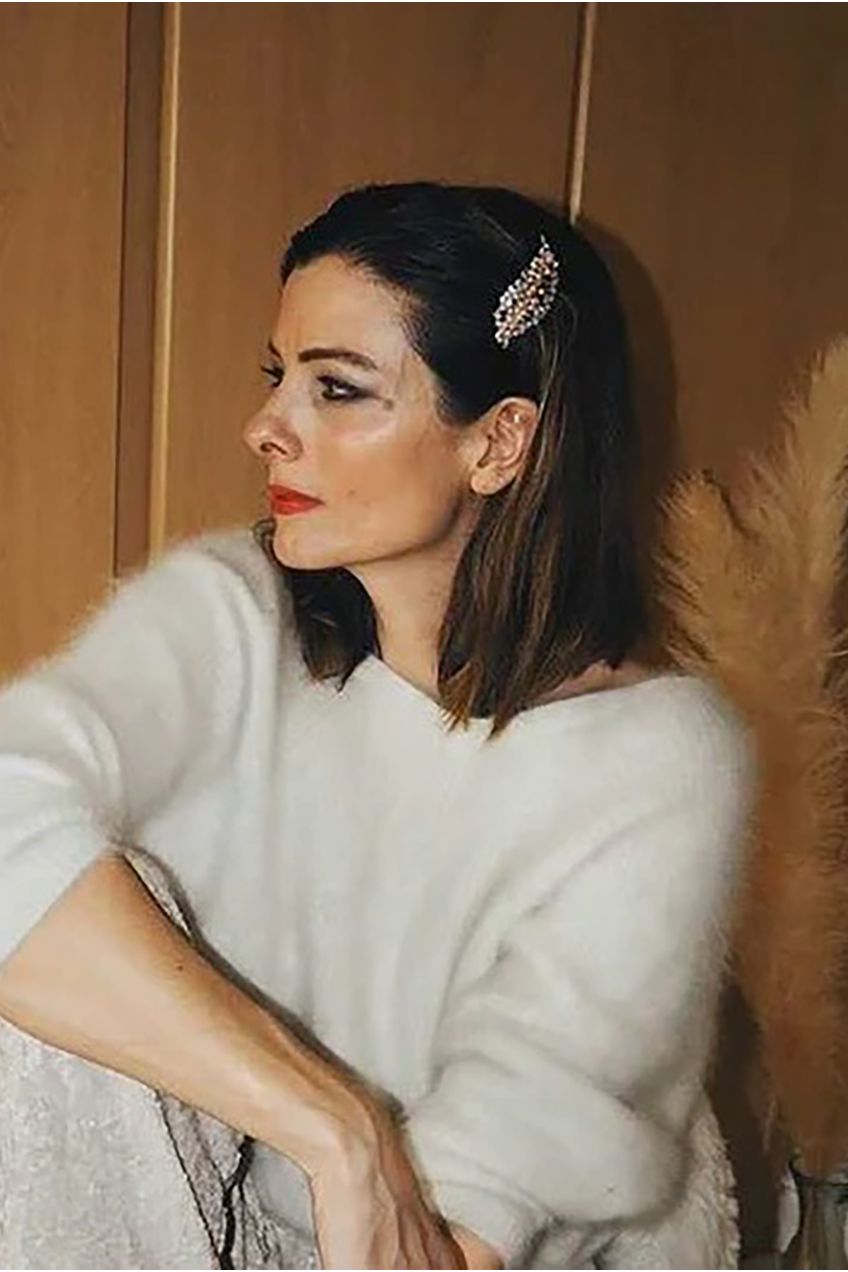 Rose Gold Pearl Hair Clip 5060801174169