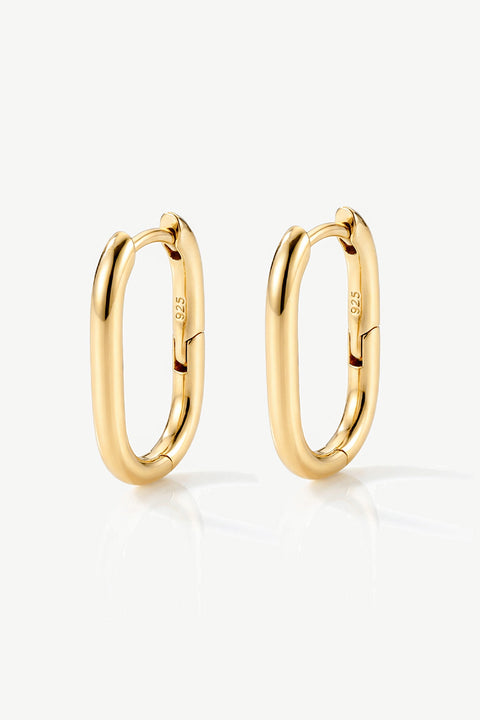 Small Oval Hoop Earrings by MUCHV