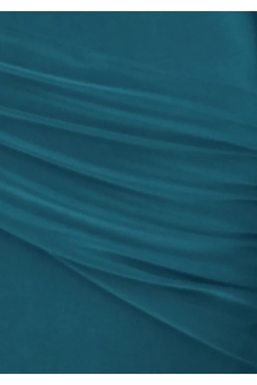 Side Ruching Bodycon Full-Sleeve Jersey Evening Gown AV-IMD2453