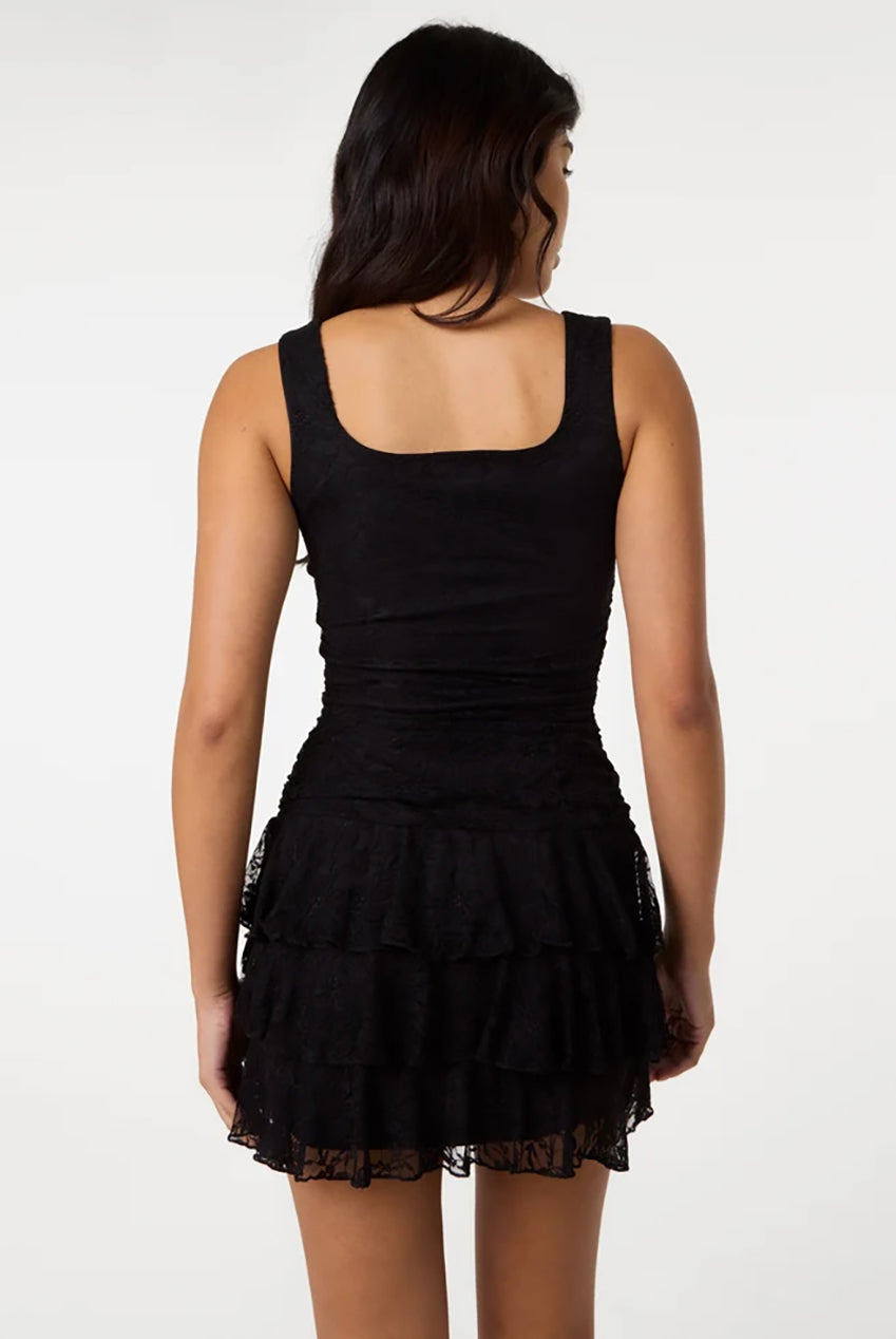 Lace Square Neck Dress SS26070P003