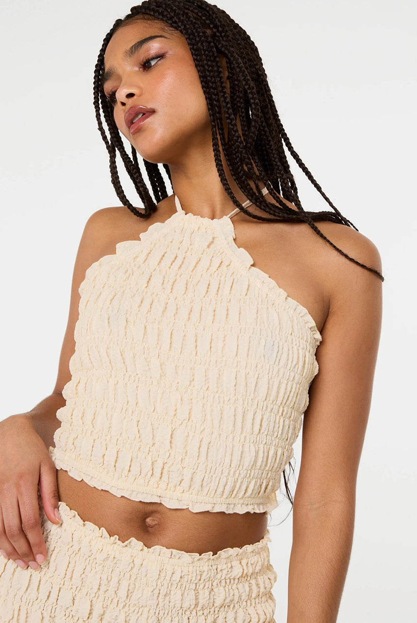 Shirred Halterneck Top SS26074P001