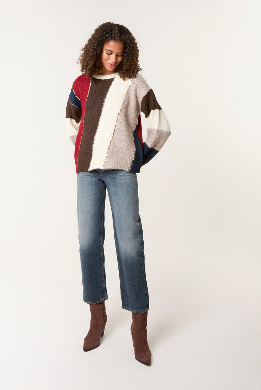 Stripe Sequin Detail Jumper WF5251BV030